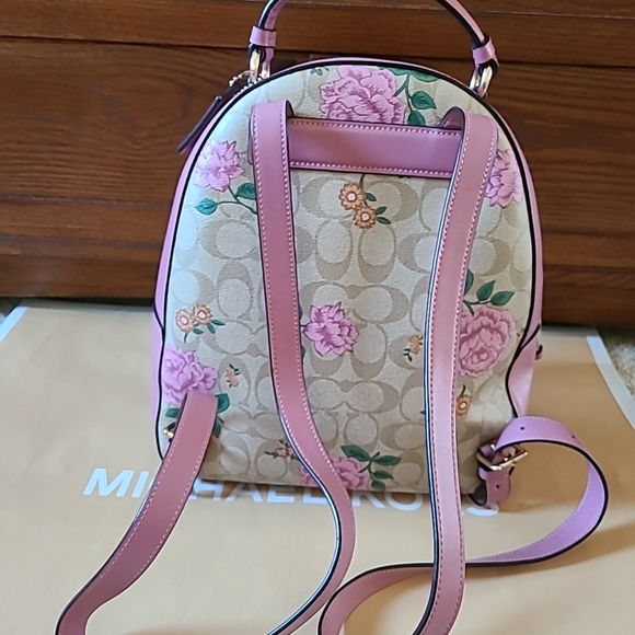 Coach Jordyn Backpack In Signature Canvas With Prairie Rose Print - Main Image